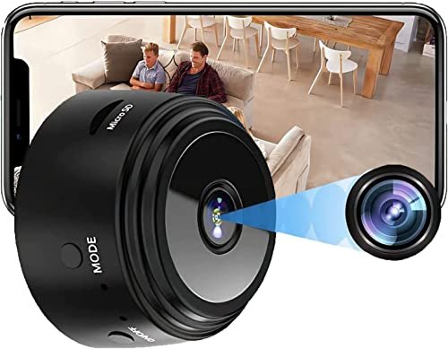 NOMOY Mini caméra Espion cachée HD 1080p sans Fil avec Vision Nocturne, détection de Mouvement, caméra de Surveillance WiFi, caméra de Surveillance pour intérieur et extérieur