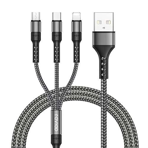 RAVIAD Câble Multi USB, 3 en 1 Câble Universel [1.2M] Multi USB …