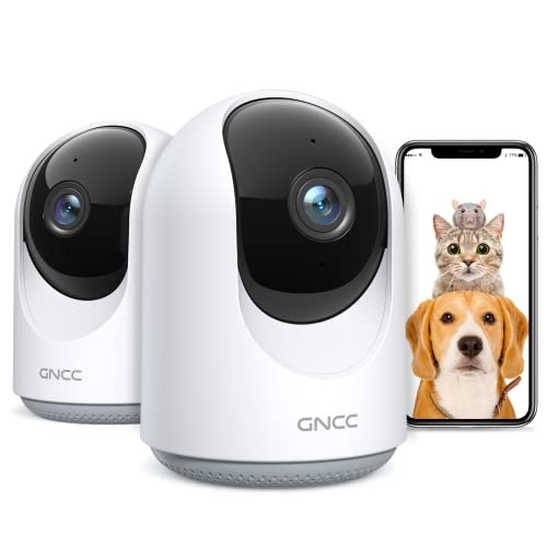 GNCC Caméra Surveillance WiFi, 2 Pièces Caméra IP WiFi sans Fi …