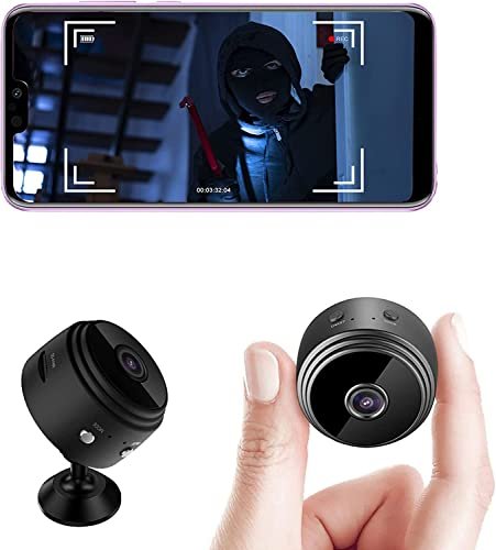 WHJJK Mini Camera Espion, HD 1080P Spy Caméra de Surveillance Wi …