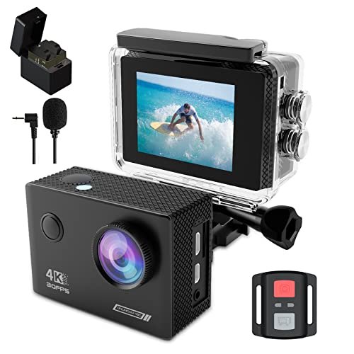 TIMNUT Sport Caméra 4K 30FPS, HD 20 MP Caméscope WiFi, Caméra  …