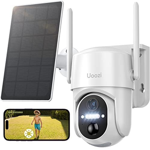 Uoozi Caméra Dôme Surveillance WiFi Extérieure sans Fil Solair …