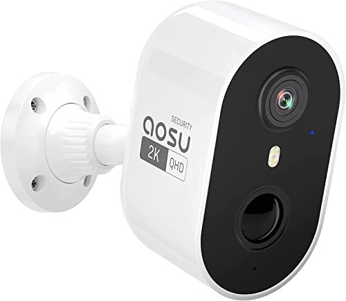 Voici la meilleure AOSU 2K Caméra Surveillance Batterie, Camera  …