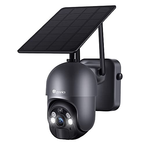 Voici la meilleure Ctronics 2K 3MP Caméra Surveillance Solaire W …